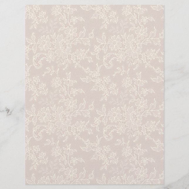 Ivory Lace sobre artes e Artesanatos Mauve (Frente)
