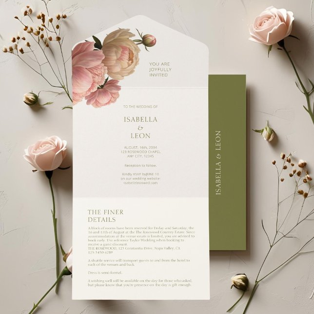 Ivory & Olive | Blush Rosa Wedding (Criador carregado)