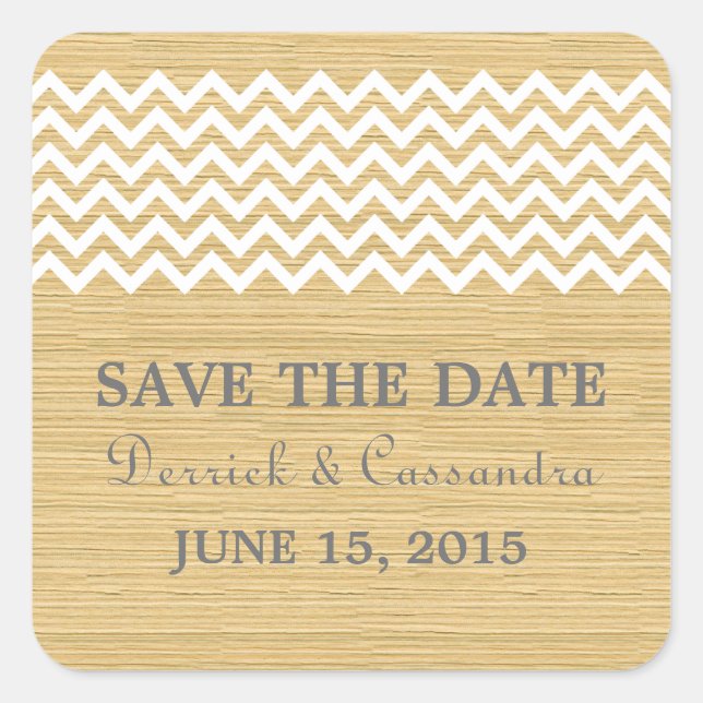 Ivory Pink Rustic Chevron Salve os Adesivos de Dat (Frente)