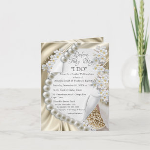 Ivory,Verde,Azul,Dourado no Convite para Chá da S