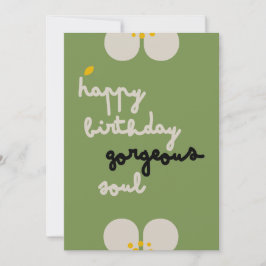 IVORY VINES - Cartão de Convite Floral de Aniversá