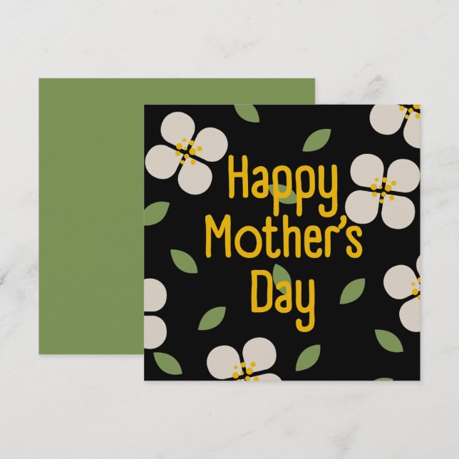 IVORY VINES - Cartão de Convite Floral para Dias d (Frente/Verso)