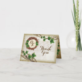 Ivy E Willow Wedding Obrigado Notas