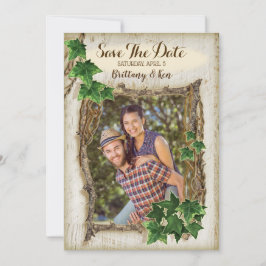 Ivy e Willow Wedding Salvar Cartões de Data