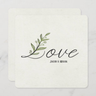 Ivy Leaf Love convite de casamento