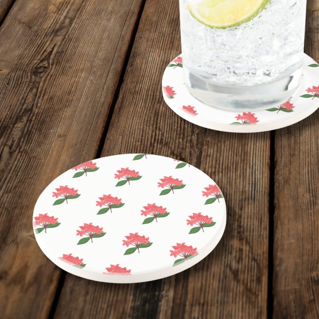 Ixora, Flor da Porta copos Sandstone Maha Sarakham (Criador carregado)