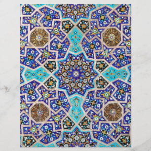 Iznik Floral Étnica Tribal Turca Potéria Mosaica T