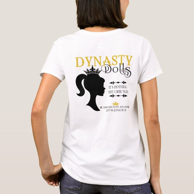 J3 camisa do logotipo da dinastia 17-18 (Verso)