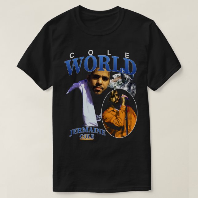 J. Cole Cole World Ative T-Shirt (Frente do Design)