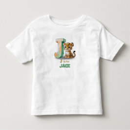 J é para Jack - Camiseta Personalizada para Crianç