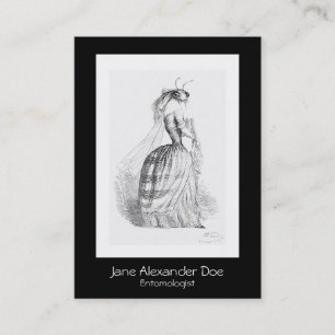 J Grandville Entomologista Cartão de visita