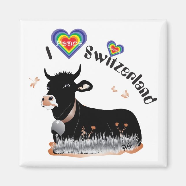 J Switzerland love íman (Frente)