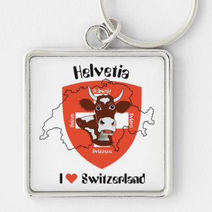J Switzerland love porta-chaves