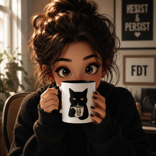 Já Está Morto? Caneca Gato Preto Política Divert