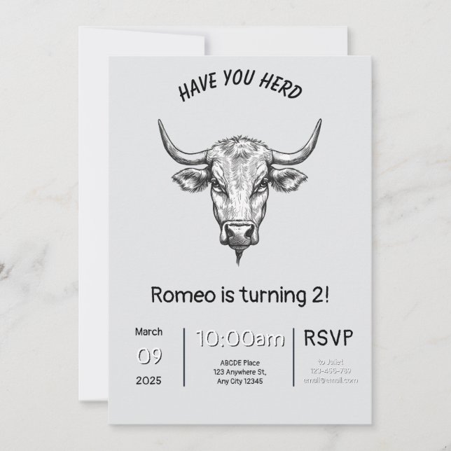 Já Ouviu O Convite De Aniversário? (Frente)