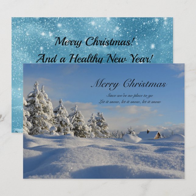 Já que não temos lugar para deixar nevar o Natal (Frente/Verso)