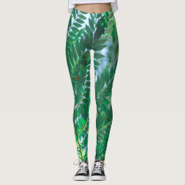 Jacaranda Tree deixa leggings de cores verdes
