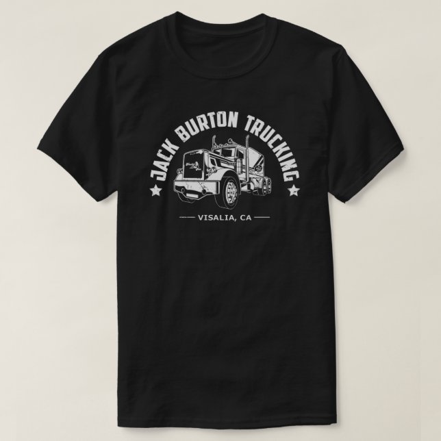 Jack Burton Trucking (Para Camisas Escuras) Classi (Frente do Design)