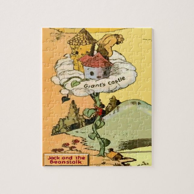 Jack e o Quebra-cabeça Beanstalk 8x10 com caixa de (Vertical)