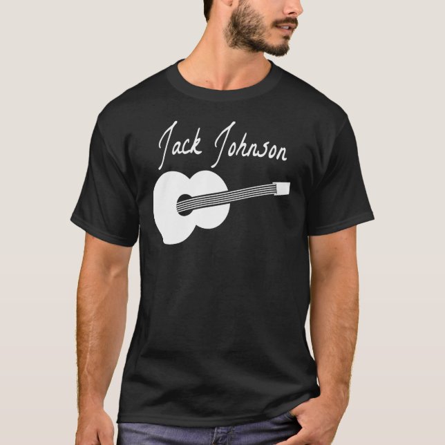 Jack Johnson (Branco) Clássico T-Shirt (Frente)