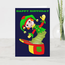 Jack no cartão de aniversário da caixa, personaliz