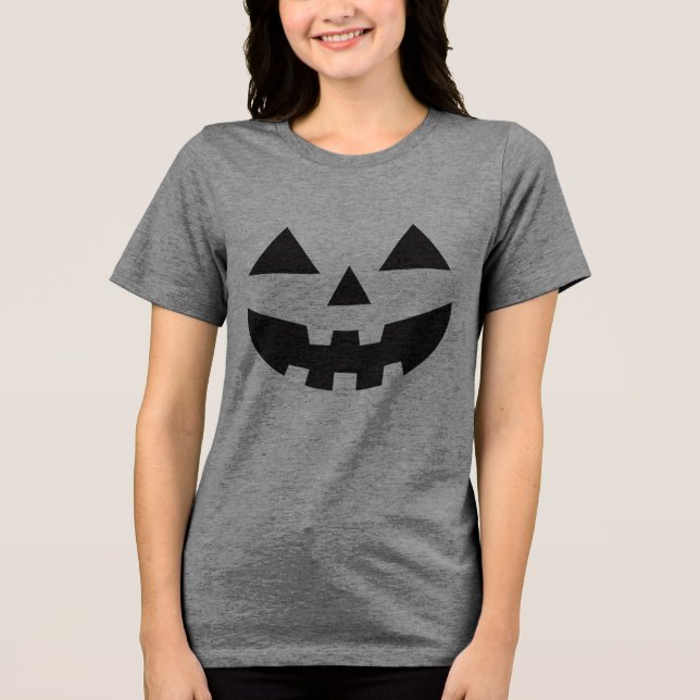 Jack O Lantern Sorri Abóbora Camiseta do Dia das B (Frente)