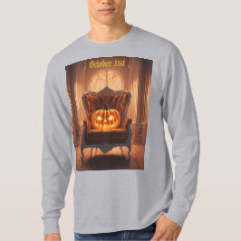 Jack O Lantern Velvet Cadeira T-Shirt