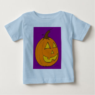 Jack o' Lanterna Criança Roxo T-Shirt