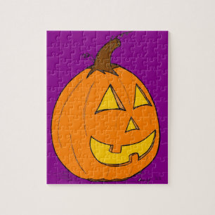 Jack o' Lanterna Quebra-cabeça Roxo