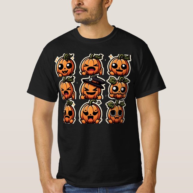 Jack o'lanterns Emote T-Shirt (Frente)