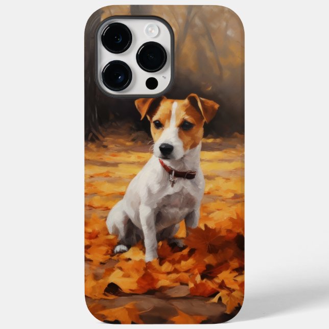 Jack Russell no Outono Folhas Caem Inspiram (Verso)