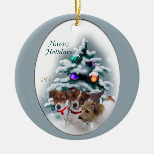 Jack Russell Terrier, Ornamento de presentes de Na (Frente)
