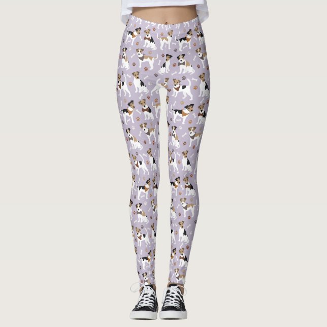 Jack Russell Terrier Paws e Leggings ósseas (Frente)