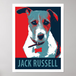 Jack Russell Terrier Political Parody Poster 12x16
