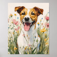 Jack Russell Terrier Poster - Cute Dog Wall Art
