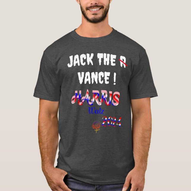 JACK THE VANCE KAMALA HARRIS W 2024 T-Shirt (Frente)