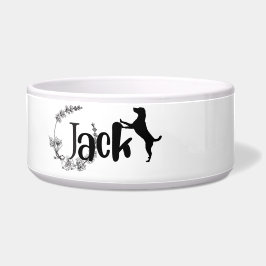 Jack - tigela do nome do cão