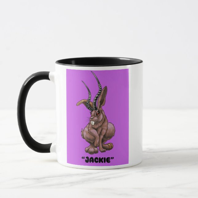 Jackalope "Jackie" - Caneca de café criptid (Esquerda)