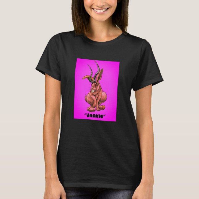 Jackalope "Jackie" Cryptid T-Shirt (Frente)