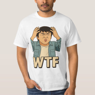 Jackie Chan WTF Meme T-Shirt - Ghibli Art Style