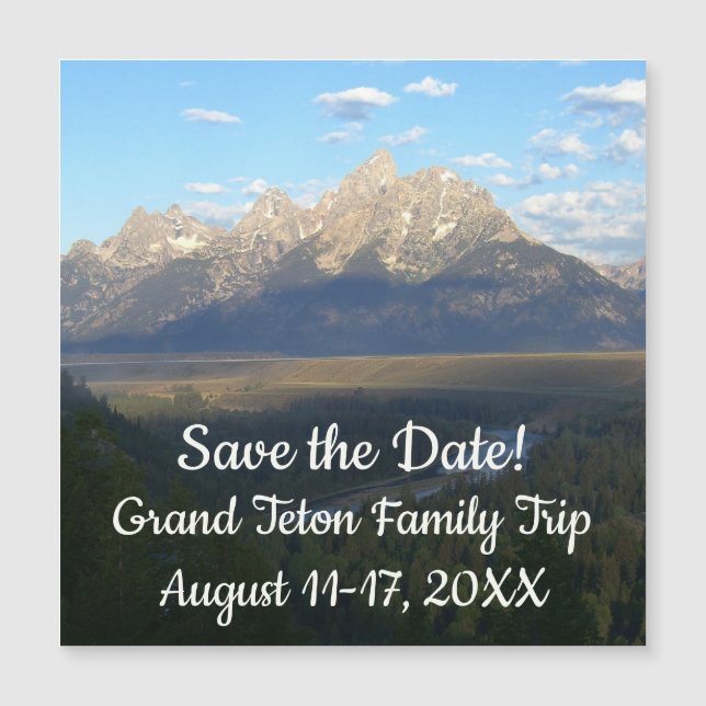Jackson Hole monta Grand Teton salva a data (Frente)