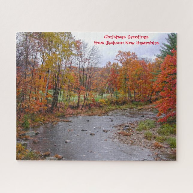 Jackson New Hampshire. Quebra-cabeça de serra (Horizontal)