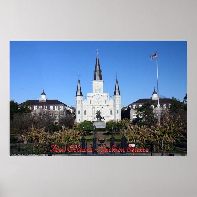 Jackson Square, Nova Orleans Poster (Frente)