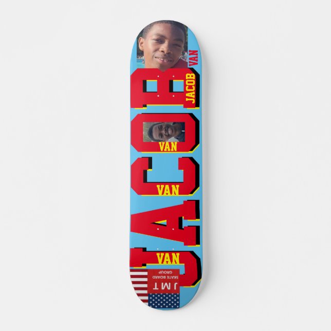 JACOB  VAN  JMT 7 3/4" Deck de Skateboard (Frente)