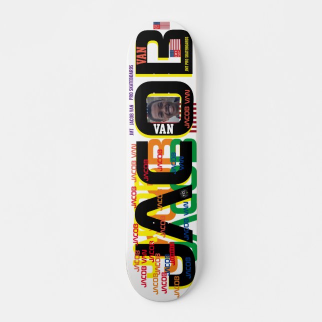 JACOB VAN JMT 7, 3/4", skateboard Deck (Frente)