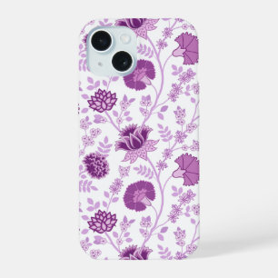 Jacobean Floral Big Pattern Pinks em Branco