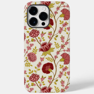Jacobean Floral Big Pattern Reds Pinks Dourado Cre