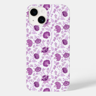 Jacobean Floral Repetir Padrão Pinks em Branco