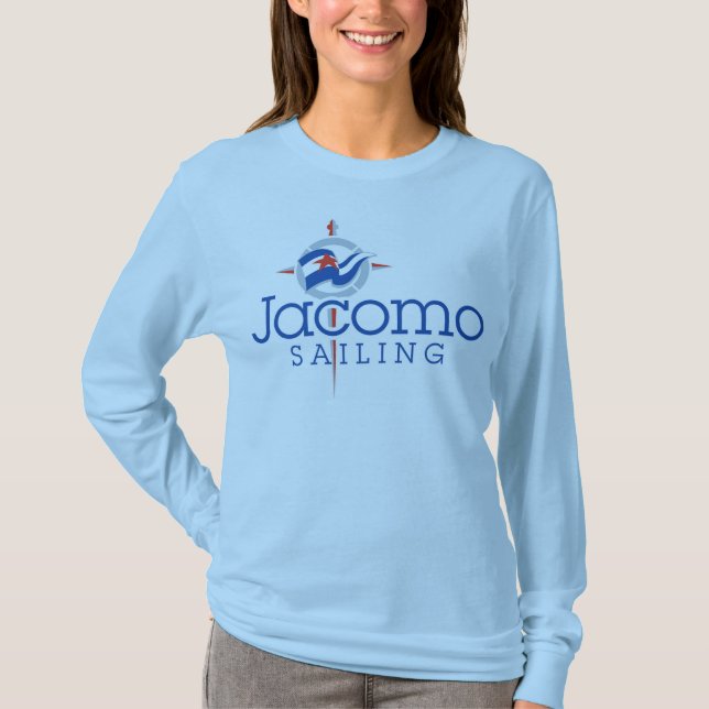 Jacomo Sail Club de longa manga T-Shirt (Frente)