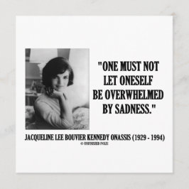 Jacqueline Kennedy Não É Esmagada Pela Tristeza